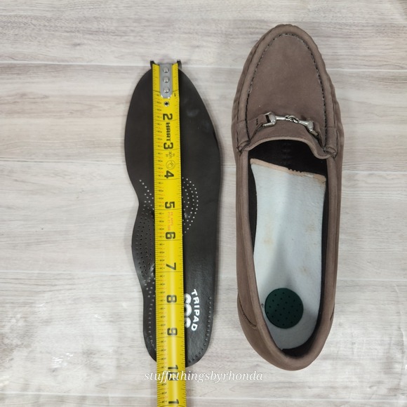 SAS Tripad Comfort Metro Women's Taupe Leather Horsebit Loafers Size 8 N - Picture 8 of 9